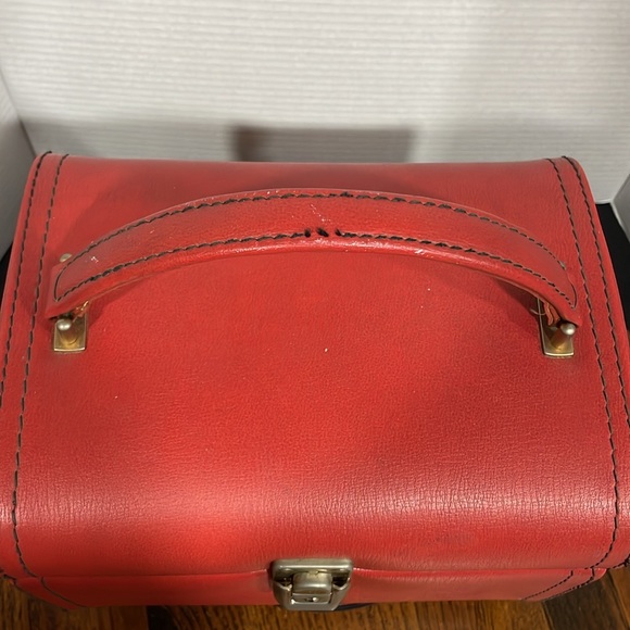 Vintage train cosmetic bag - Picture 3 of 12